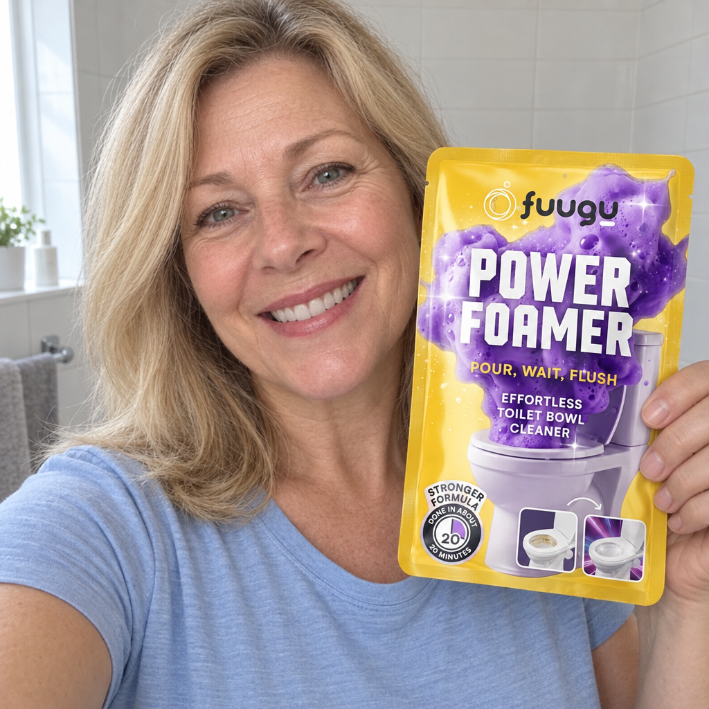 Debra Holloway holding a Fuugu pouch